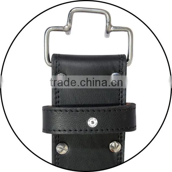 HEAVY DUTY LEATHER WEIGHT LIFTING TRAINING POWER BODY BUILDING GYM BELT FINEST LEATHER photo-4