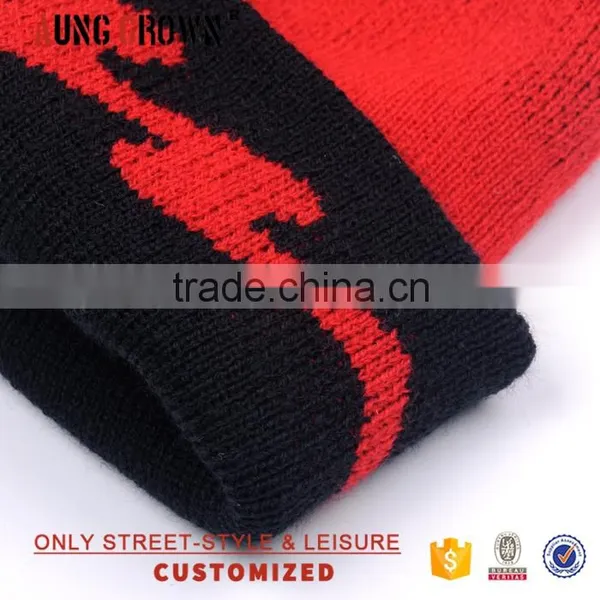 Hot Sell 100% Acrylic Pom Pom Custom Knitted Acrylic Beanie photo-5