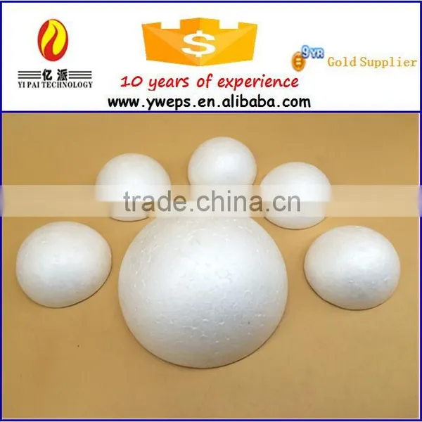 Yiwu High Quality White Polystyrene Foam Half Round Ball for Sale photo-3
