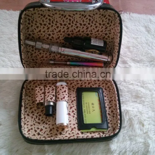 upgrade square leather ecig mod case in new style ecigarette start kit case  manufacturer &supplier