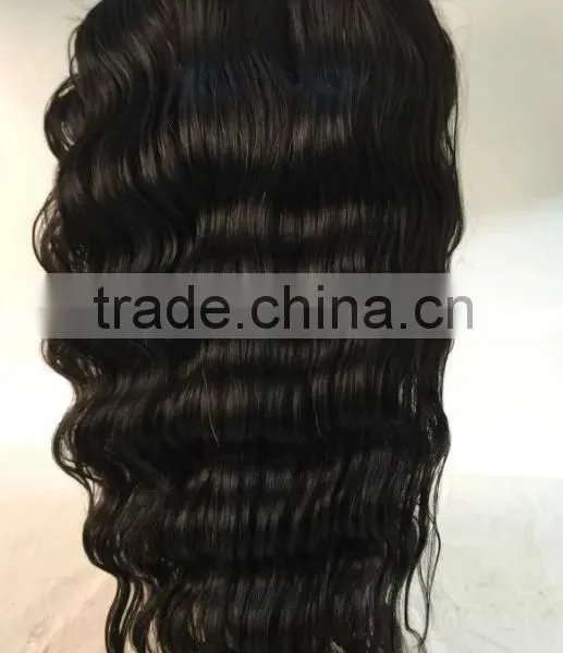Natural Looking 100% Human Long Hair Peruvian Hair Full Lace Wig photo-3