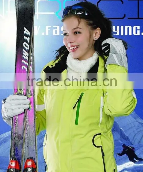 Ladies' Waterproof Ski Jacket With Detachable Hood(WL9313D) photo-3
