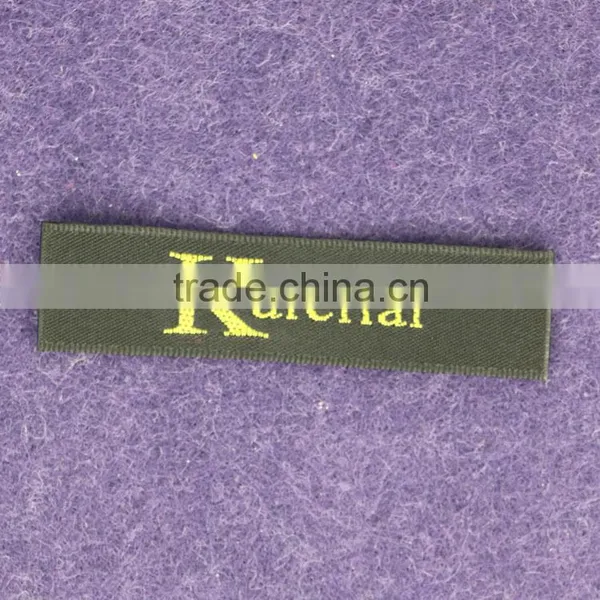 2016 High Density Computerized Woven Label Machine Sew On Neck Woven Label For Garment With Business Men's Suit Style photo-4