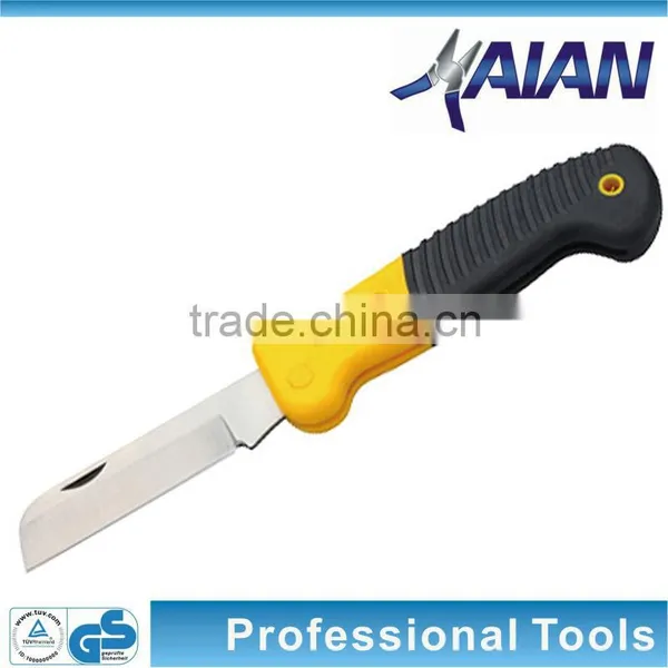Stainless Steel Electrician's Knife With Wooden Handle or Plastic Handle photo-4