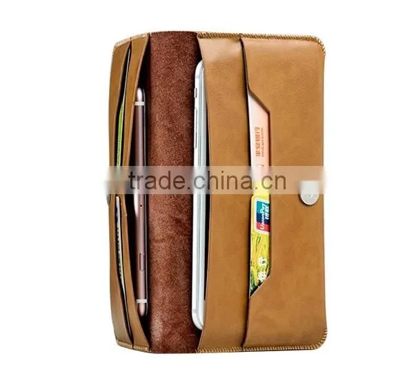 Modest Luxury Waterproof Leather Multifaction Wallet Case for Cellphone,Cards,Money photo-3
