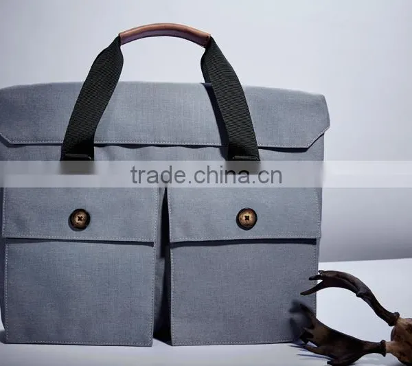 China Factory Customize 15.6" Black Laptop Shoulder Bag Business Messenger Handbag Briefcase For Dell photo-6