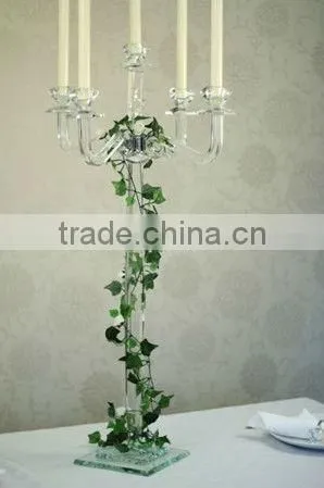 5 Arms Crystal Candelabra