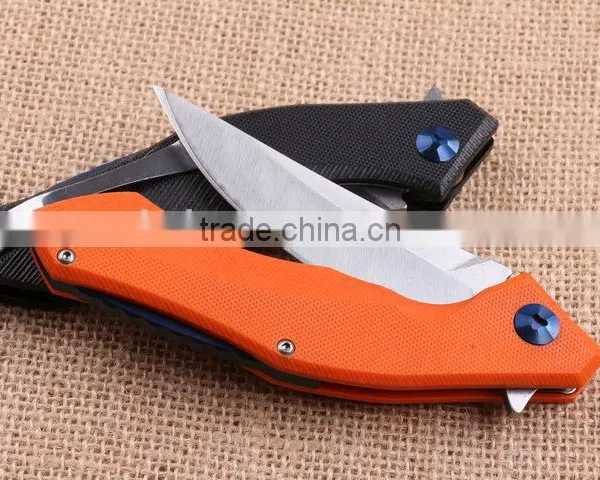 OEM 440 Stainless Steel Blade Material Survival Knife With G10 Handle photo-4