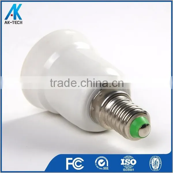Plastic Lamp Base E27 E14 to E27 Light Bulb Socket Extension Adapter photo-5
