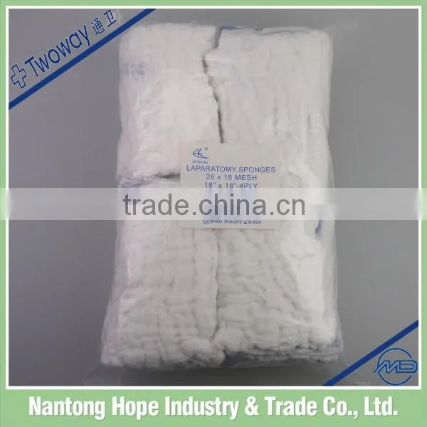 18" x 18" 4ply Pre Washed Non Sterile Abdomial Swabs Lap Sponge photo-2