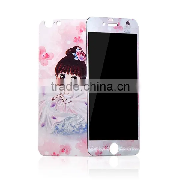 Silk-printing Colorful Screen Protector OEM Welcome Factory Top Sales Privacy Glass Screen Protector photo-6