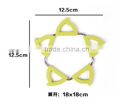 Kitchen Accessories Placemats Transformable Expandable Silicone Trivet Mat photo-4