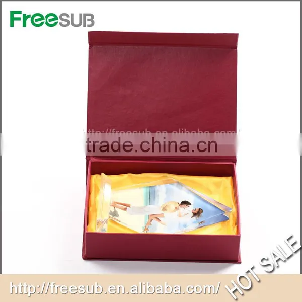 Freesub BSJ10B L150*H220*W40mm Big Ice Hill Screen Blank 3D Sublimation Personalized Crystal Frames photo-6