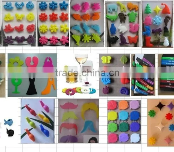 2014 Hot Sell Silicone Mustache Beer Bottle Markers and Bottle Clip Markers photo-5