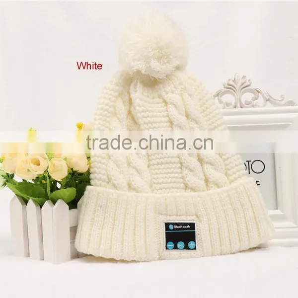 Bluetooth Music Hat,Winter Warm Keep Knitted Cap With Wireless Stereo Headphone Answer Call photo-2