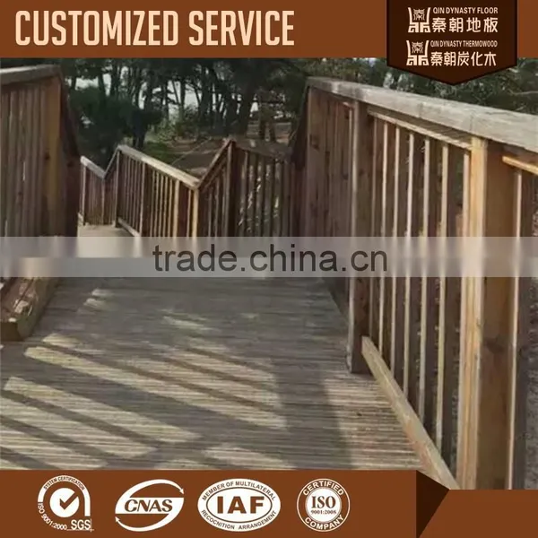 Heat Treated Outdoor Wood Railing