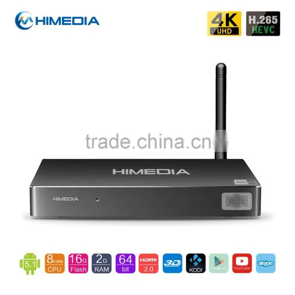 Shenzhen factory price HiMedia octa core Rockchip RK3368 4K android 5.1 tv box Kodi 15.2 with High Definition