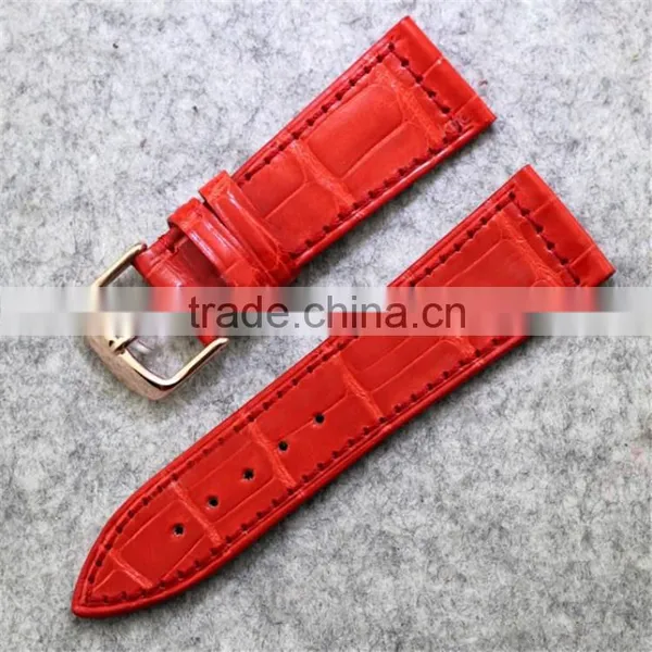 Jranter Exotic Genuine Crocodile Leather Colorful Watch Band Leather in High Quality photo-3