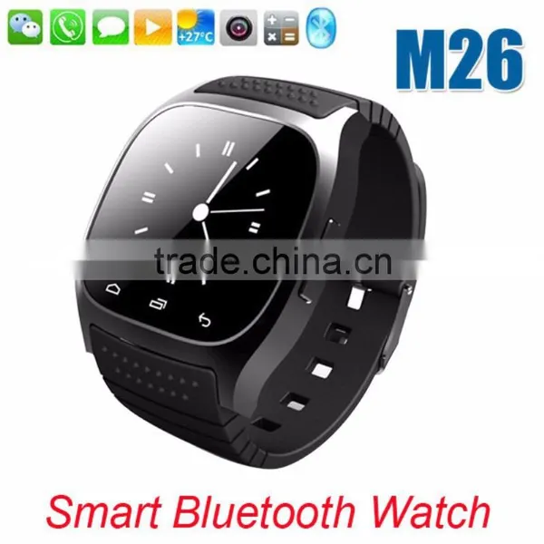 M26 Bluetooth Smart Wrist Watch Phone , Media Control/Hands-Free Calls/Pedometer/Anti-lost for IOS Android IPhone Samsung LG photo-2