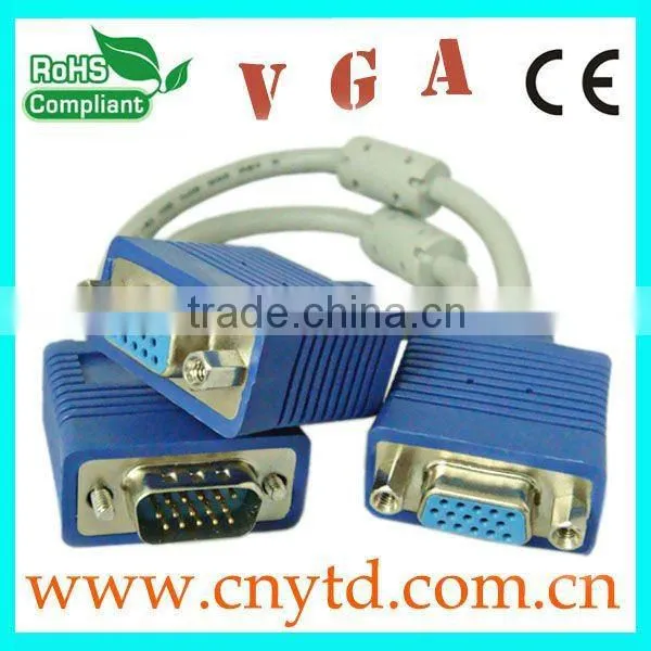 15Pin-15pin VGA Cable Purple Color Vga Cable