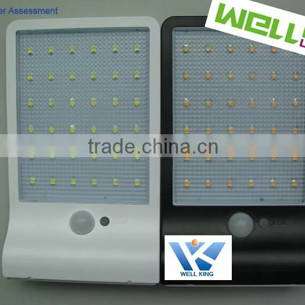 Black Shell 36SMD 2835 Waterproof Led Solar Lamp 4w Motion Sensor Light photo-2