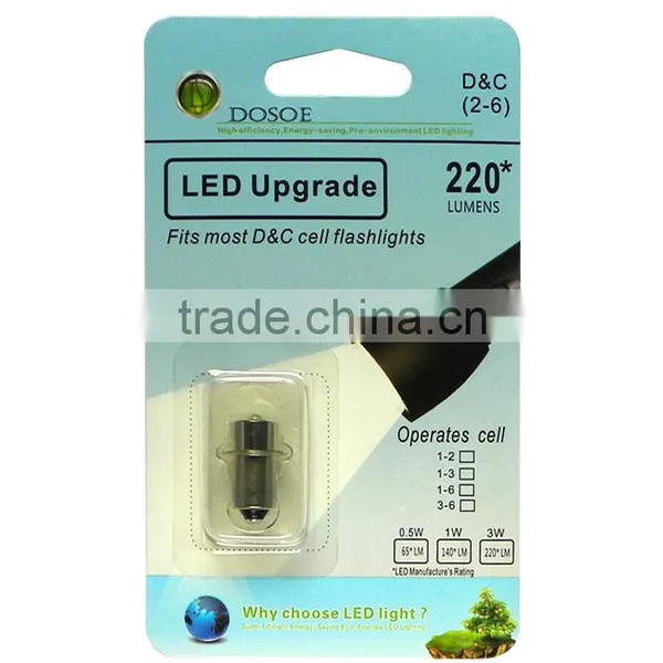 3W P13.5 LED Miniture Update Kit for Flashlight Lantern photo-5