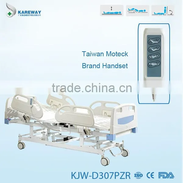 Cheap Adjustable Mechanical Al-alloy Side Rails Hospital Bed for Paralyzed Patients photo-4