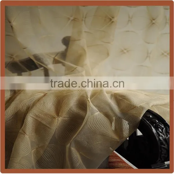 Hot Sale! Embroidered Organza Window Curtain Sheer photo-3