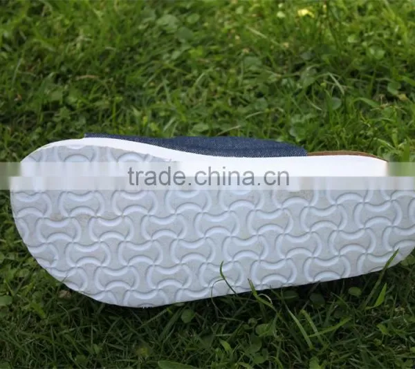 Summer Leather Buckle Cork Outsole Wear-resisting Ladies Fancy Sandal photo-5