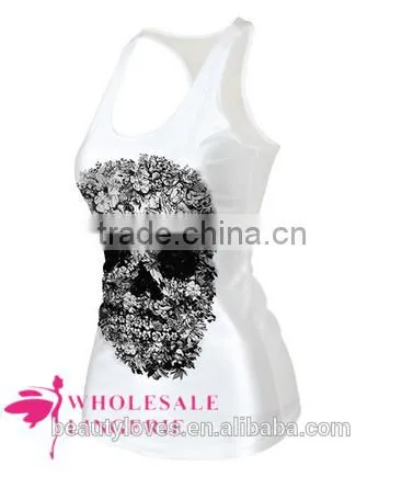 White 3D Printed Women Tank Tops,women Summer Vest,women Tshirt photo-2