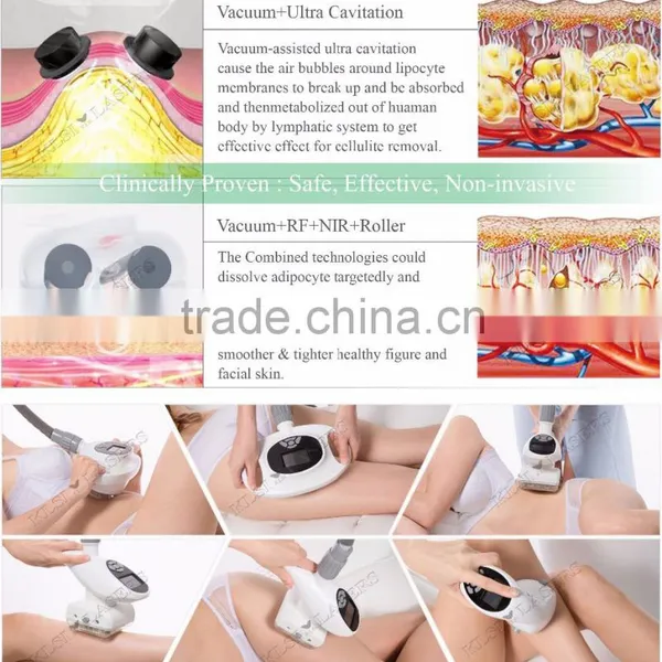 Rf And Cavitation Slimming Machine 2016 Popular Vacuum Cavitation RF Slimming Machine With 4 Handpeices Cavi Lipo Machine photo-6