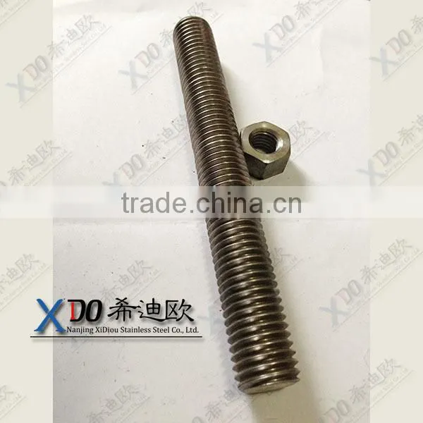 316L Stud Bolts and Hexagonal Nuts Threaded Bar
