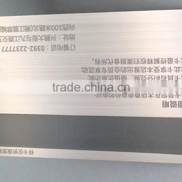 Promotional Stainless Steel Metal Business Card With Magnetic Stripe photo-3