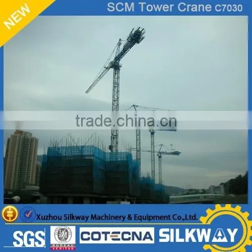 Building Construction Site Generally Using Model SCM-C7030 Tower Cranes photo-4