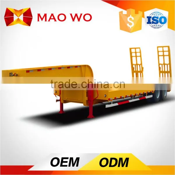 3 Axle 40 Ton 16 Meter Low Plate Semi Trailer for Sale China Supplier photo-4