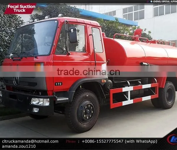 4*2 170hp 7000-8000 Liters Fecal Suction Truck Dongfeng Vacuum Truck 8m3 photo-2
