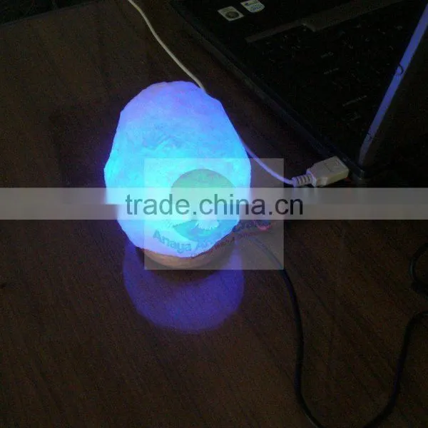 USB Blue Salt Lamps/Tiny Salt Lamps/Mini Salt Lamps/Colorful Salt Lamps/Blue Salt Lamps