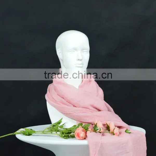 Fashion Fiberglass White Female Mannequin Head For Scarf Display photo-3