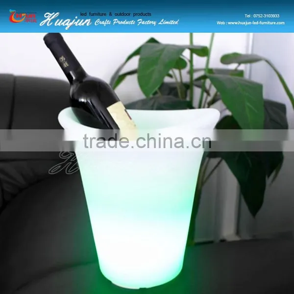 Led Decoration Furniture/Rotomolding Plastic Hot Sale LED Ice Bucket / Led Bar Bucket photo-4