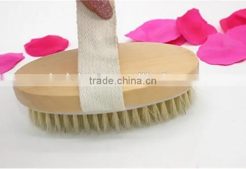 Cy305 Bath Body Brush, 100% All Natural Boar Bristle Wooden Handle & Band Fixed Bristles Brush photo-5