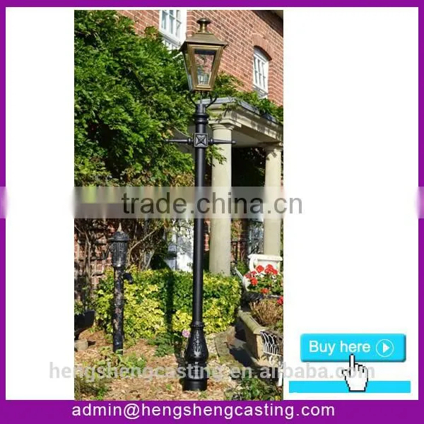 China Hot Sell Outdoor Antique Double Arm Street Light Pole photo-2