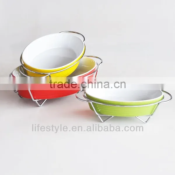 Ceramic Baker Plate With Rack photo-2