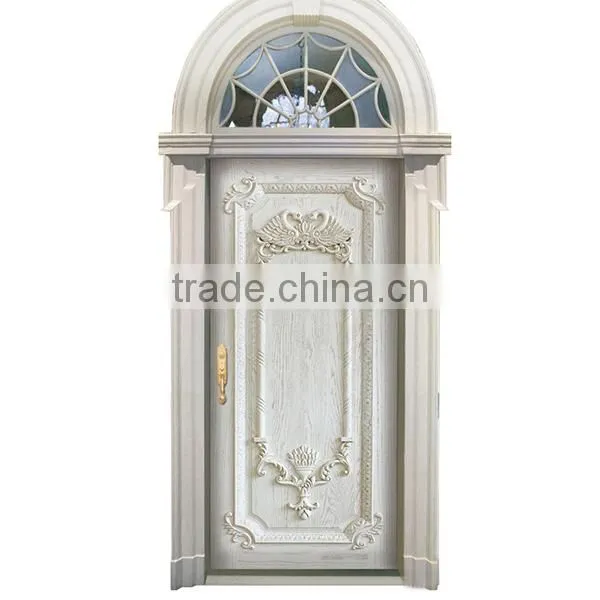 Interior White Oak Single Door Made by Handcarve Luxury and Antique BF11-0515b photo-4