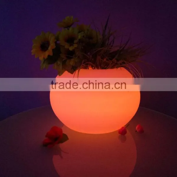 Infrared Remote Control PE Plastic Display Led Flower Pots photo-3