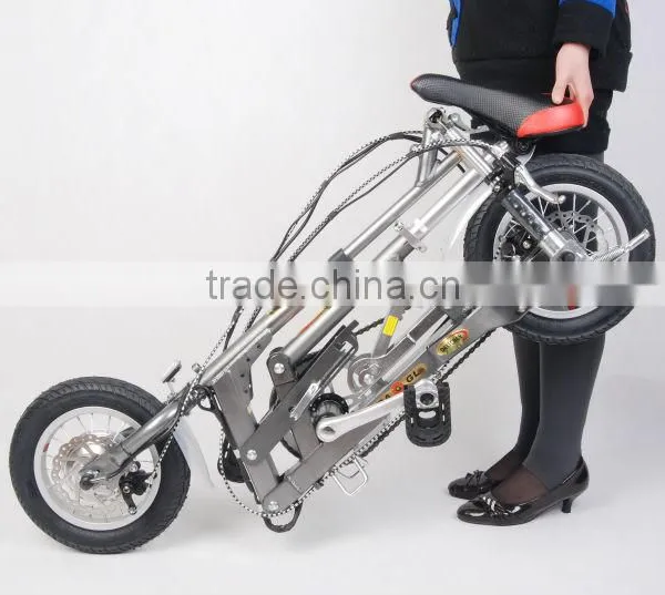 12 Inch Mini Folding Electric Bike With 24V 6Ah Lithium Battery photo-4