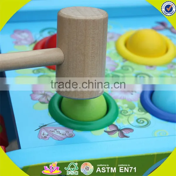 Wholesale Educational Wooden Pounding Toy Multi Function Wooden Pounding Toy With Abaucs and Blocks W12D029 photo-2