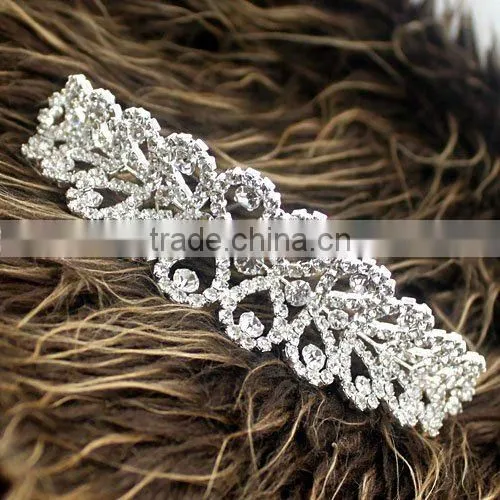 2017 Fashion Rhinestone Crystal Bridal Wedding Hair Accessories Tiaras Crown photo-2