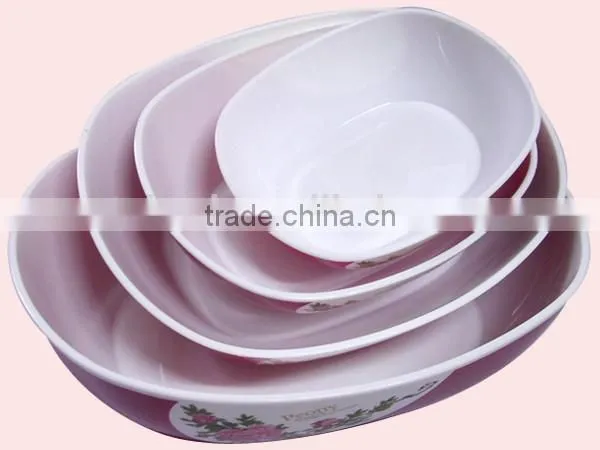 Four-piece Peony Bi-Color Candy Tray Salad Bowl photo-3