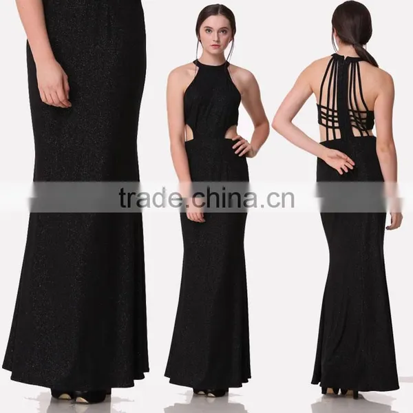 2017 Guangzhou Factory Women Clothing Sequin Prom Dress Model photo-3
