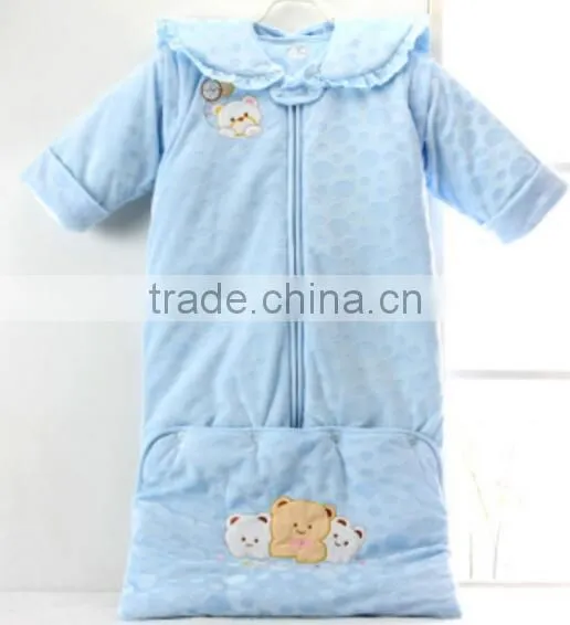 100% Cotton Anti Kicking Infant Baby Child Foot Sleeping Bag for Four Seasons photo-2